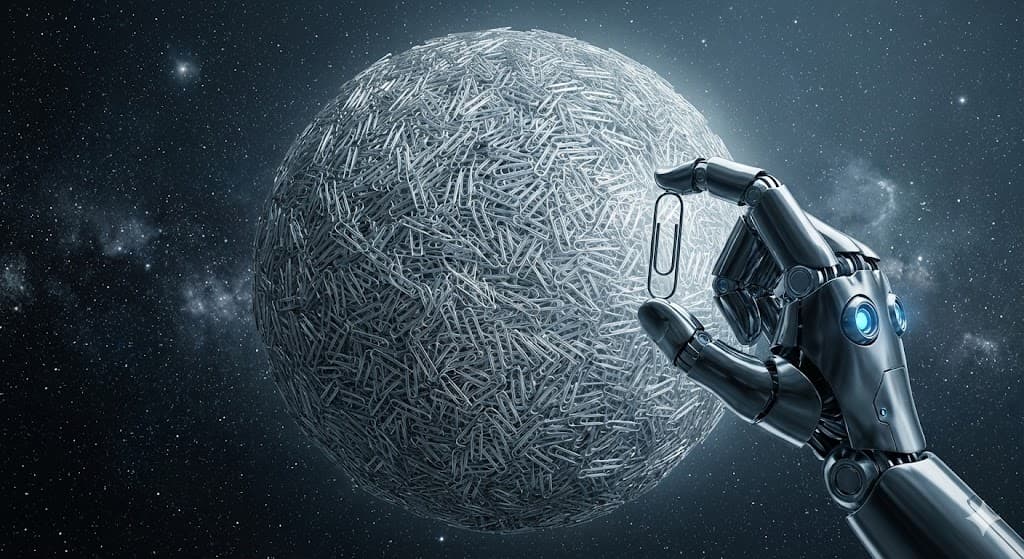 Ataş Maksimizasyonu (Paperclip Maximizer): Yapay Zeka Dünyayı Neden "Yanlışlıkla" Yok Edecek?